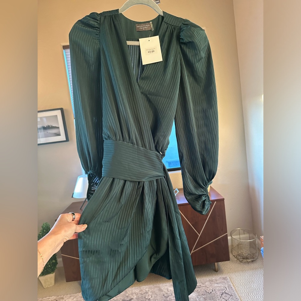 Hunter Green Mini Dress